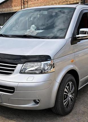 Накладки на дзеркала (2 шт) carmos - полірована нержавіюча сталь для volkswagen t5 caravelle 2004-2010 рр