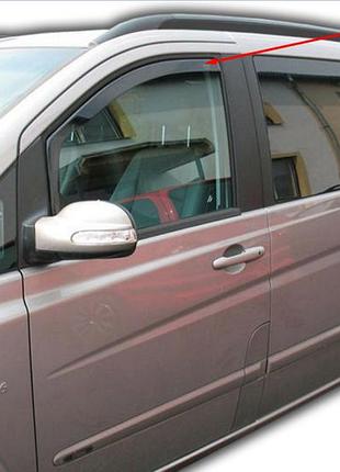 Дефлектори вікон вставні mercedes vito/viano w-639 2003-2014, 2 шт