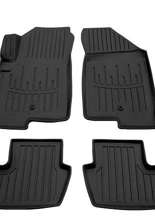 Резиновые коврики stingray 3d (4 шт., одно крепление со стороны водителя) для jeep compass 2006-2016 гг