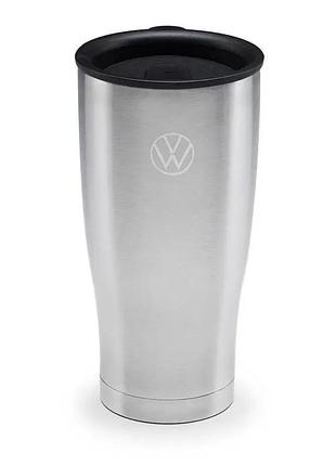 Термокружка volkswagen logo silver/black 400мл vag 000069604s