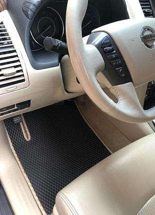 Коврики eva 3 ряда черные для nissan patrol y62 2010-2024 гг