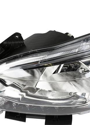 Фара передняя nissan sentra 2012-2016, левая, механическая регулировка, без ламп (h11.h9.7442na.led), галоген, depo, 3151189las