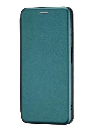 Чехол-книжка standart для samsung a07 4g полистирол защитный темно-зеленый 360 градусов