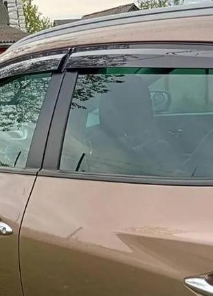 Вітровики hyundai ix35 2009-2017 (скотч), 4 шт