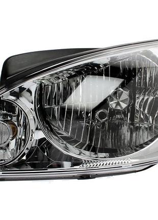 Фара передняя hyundai getz 2005-2010, левая h4, механическая регулировка, depo, 221-1141l-ld-e