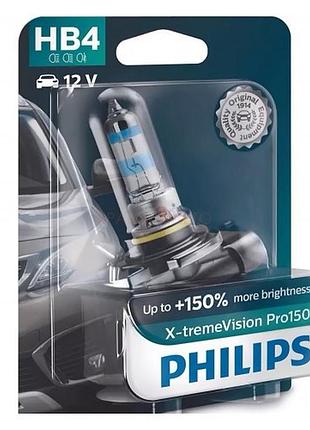 Автолампа hb4 x-tremevision pro+150% 12v 51w p22d (блистер 1шт)