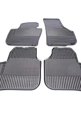 Оригинальные коврики в салон skoda superb 2008-2015, резиновые, 4шт, vag, 3t1061550