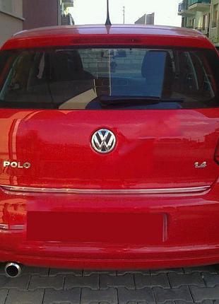 Накладка на багажник hb нержавейка для volkswagen polo 2010-2017 гг