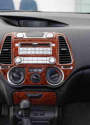 Накладки на панель карбон для hyundai i-20 2008-2012 рр