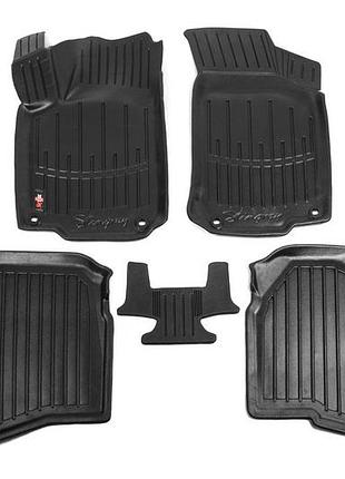 Коврики резиновые stingray 3d (5 шт, полиуретан) для volkswagen bora 1998-2004 гг