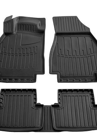 Коврики резиновые stingray 3d (5 шт, полиуретан) для renault megane ii 2004-2009 гг