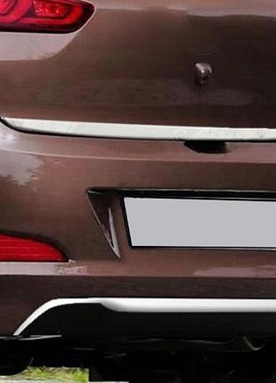 Накладка на задний бампер 2014-2018 нержавейка для hyundai i-20
