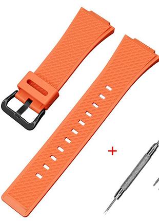 Ремінець для casio g-shock ga-100/110 orange bk