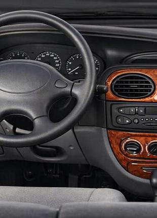Накладки на панель (meric, туреччина) дерево для renault scenic 1998-2003 рр