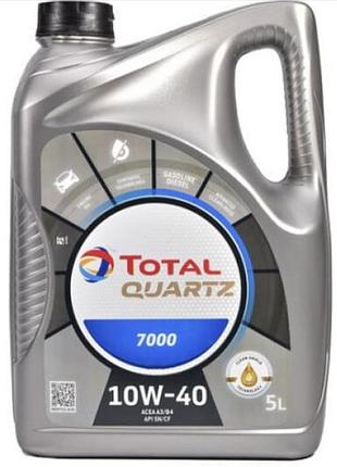 Моторное масло total quartz 7000 10w-40 5л total 214109