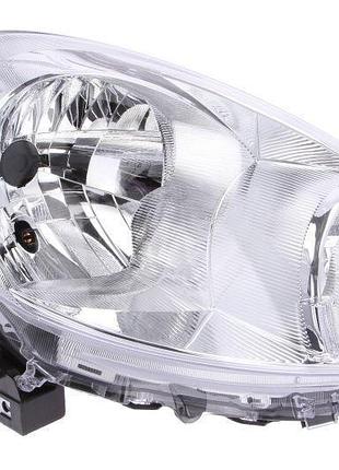 Фара передняя nissan micra k13 2010-2014, правая h4, электрическая регулировка, depo, 215-11d9r-ld-em