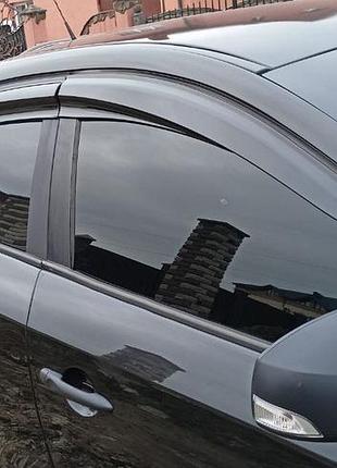 Вітровики (4 шт., sunplex sport) для renault fluence 2009-2016 рр