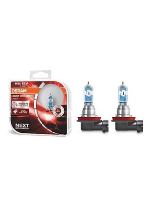 Автолампа h8 night breaker laser+20% 12v 35w pgj19-1 (кт 2шт)