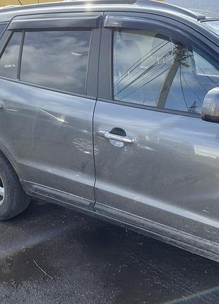 Дефлекторы окон (ветровики) hyundai santa fe 2006-2012 (hic)