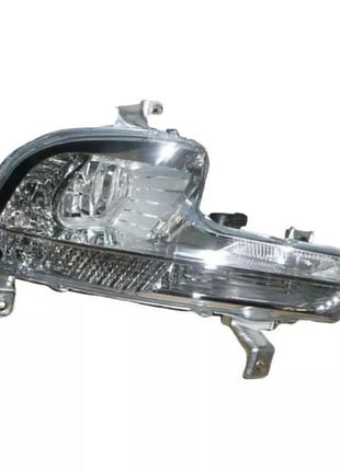 Противотуманная фара peugeot 508 2011-2014, без ламп, с функцией drl, передняя левая, depo, 550-2016l-ue
