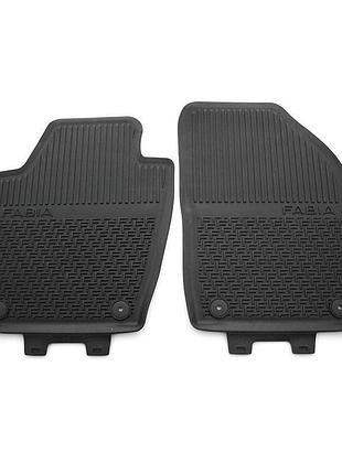 Оригинальные коврики в салон skoda fabia 2015-, передние, 2шт, vag, 6v1061551