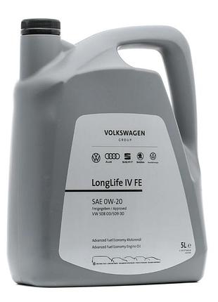 Моторное масло vag longlife iv 0w-20 5л vag gs60577m4eur