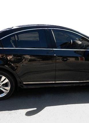 Хромированные накладки на дверные молдинги (нержавейка) для chevrolet cruze 2009–2015 гг