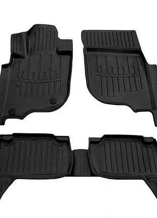 Килимки stingray 3d (5 шт, поліуретан) для mitsubishi pajero sport 2015- рр