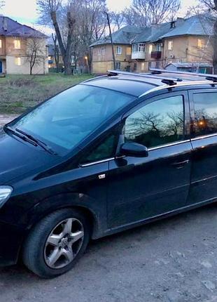 Багажник opel zafira в 2004 - 2011, алюміній. навантаження 75 кг. т-паз