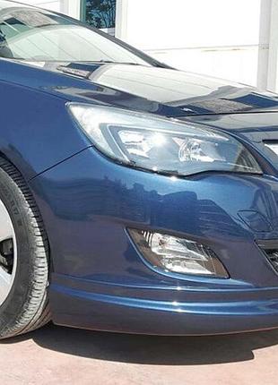 Передний лип dpt v-2 (под покраску) для opel astra j 2009-2015 гг