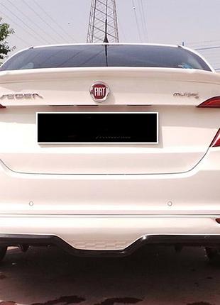 Задний диффузор dpt (sd, черный глянец) для fiat tipo 2016- гг