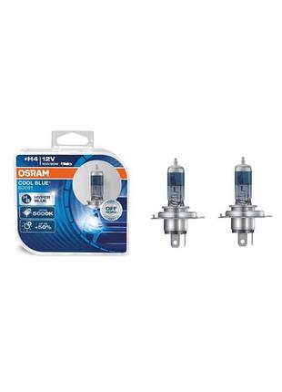 Автолампа h4 cool blue boost 12v 100/90w p43t (кт 2шт) osram 62193cbbhcb