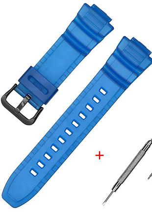 Ремінець для casio ae-2100 blue bk