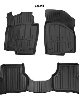 Килимки stingray 3d (5 шт, поліуретан) американець для volkswagen passat b7 2012-2015 рр