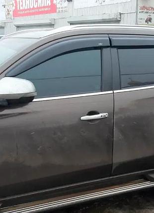 Ветровики на окна (4 шт, hic) для mitsubishi pajero sport 2015- гг