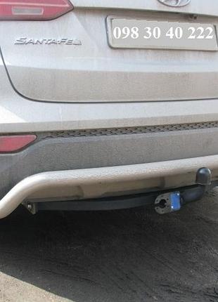 Фаркоп hyundai santa fe 2012-2017 (+ електропакет), гак знімається