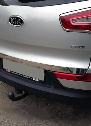 Накладка на багажник нержавейка carmos - турецкая нержавеющая сталь для kia sportage 2010-2015 гг