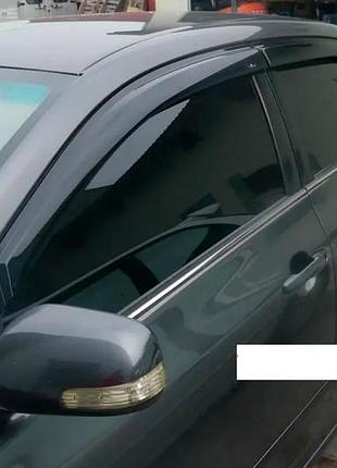 Ветровики на окна (4 шт, hic) для toyota corolla 2007-2013 гг