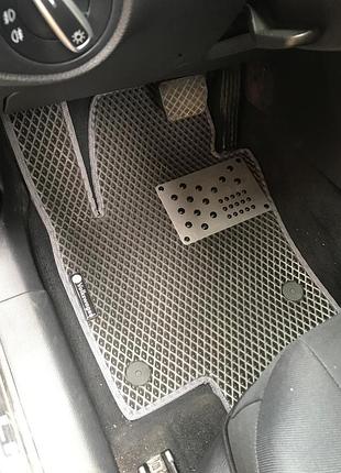 Поліуретанові килимки (2 ряду, eva, чорні) для volkswagen sharan 2010-2023 рр