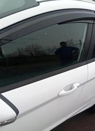 Вітровики ford fiesta хетчбек 5d 2008-2017 (скотч), 4 шт