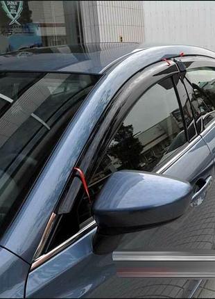 Дефлекторы окон (ветровики) mazda 6 (ii) 2007-2012 sedan (hic)
