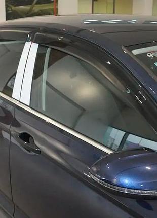 Ветровики sd (4 шт, hic) для volkswagen passat b8 2015-2023 гг