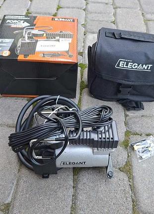 Компресор elegant force plus 7атм/35л/ 1м шланг/прикур/сумка
