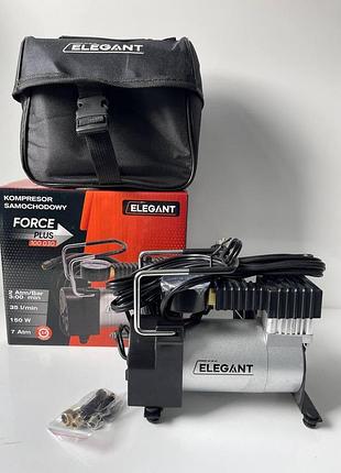 Компресор elegant force plus 7атм/35л/ 1м шланг/прикур/сумка 2