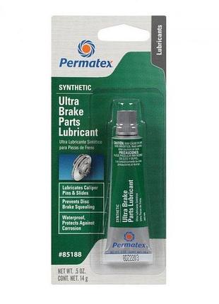 Мастило для гальмівної системи 14g "permatex" ultra disc brake caliper lube/для супортів 85188