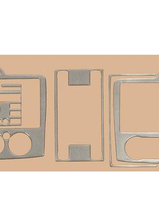Накладки на панель ac/clima (mini-set, алюміній) для ford focus ii 2005-2008 рр
