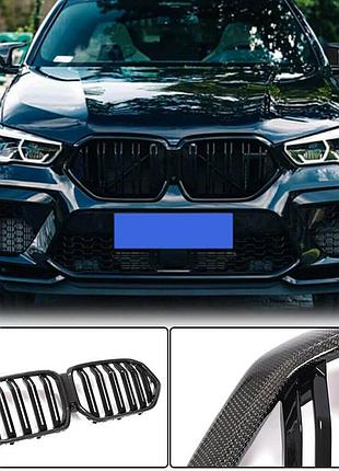 Ніздрі m-look (2018-2022, карбон) для bmw x6 g06 рр