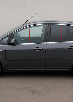 Молдинги стекол нержавейка (4 шт.) для ford c-max 2004-2010 гг