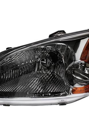 Фара передняя honda civic 7 2001-2003, левая h4 с оранж. указ. поворота, электрическая регулировка, depo, 217-1134l-ld-em