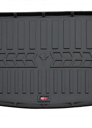 Килимок в багажник для volkswagen golf plus (2005-2014) з бортиками 30 мм (stingray)